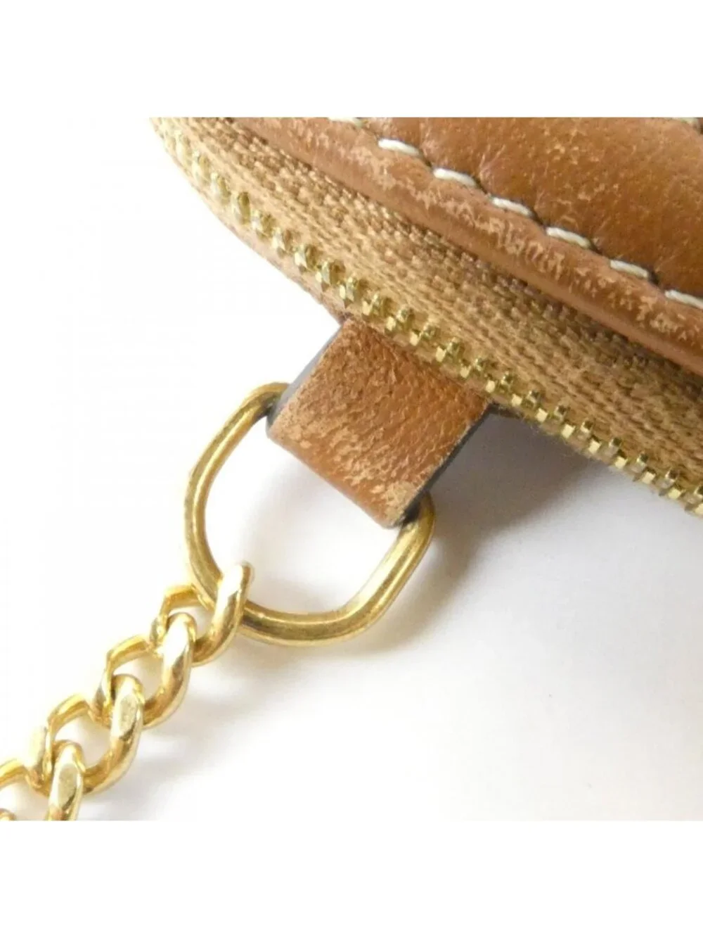 Celine Chain Clutch White